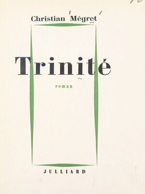 cover image of Trinité